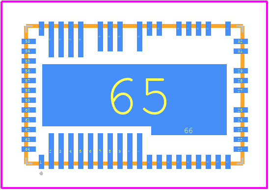 LT8491IUKJ#PBF - Analog Devices PCB footprint - Other - Other - UKJ  Package Variation: UKJ64(58) 64(58)-Lead Plastic QFN (7mm × 11mm)