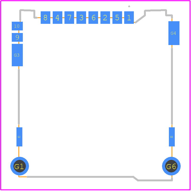 104118-0811 - Molex PCB footprint - Other - Other - 104118-0811-5