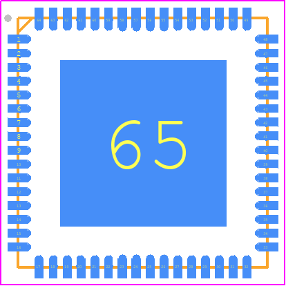 THCS251 - CEL PCB footprint - Quad Flat No-Lead - Quad Flat No-Lead - 64-VFQFN