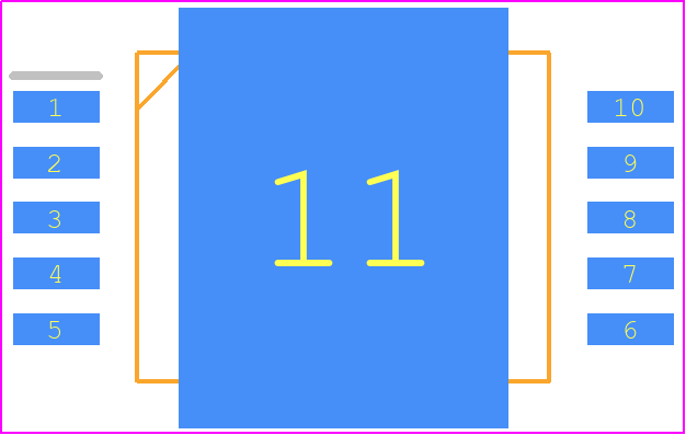 VN340SP-33-E - STMicroelectronics PCB footprint - Small Outline Packages - Small Outline Packages - PowerSO-10_2021