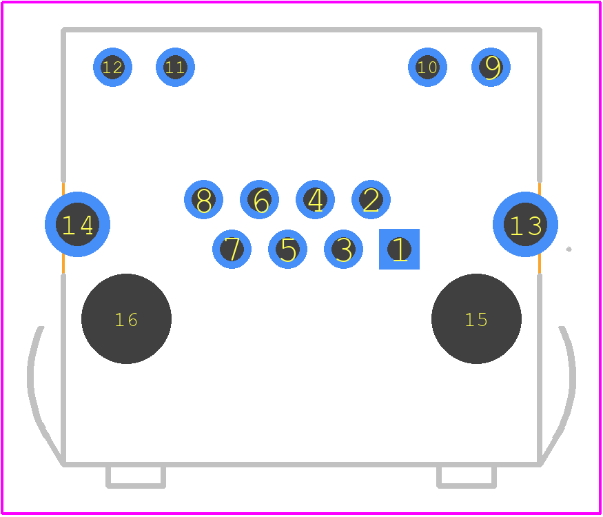 1-406507-1 - TE Connectivity PCB footprint - Other - Other - 1-406507-1-1