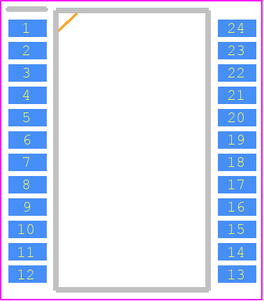 BA6849FS-E2 - ROHM Semiconductor PCB footprint - Small Outline Packages - Small Outline Packages - BA6849FS-E2