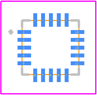 AS7263-BLGM - ams OSRAM PCB footprint - Other - Other - AS7263-BLGM-2