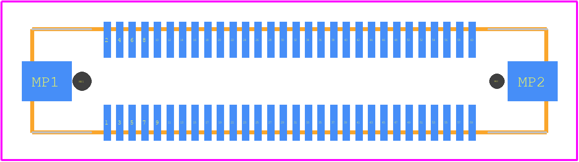 55091-0674 - Molex PCB footprint - Other - Other - 55091-0674-1