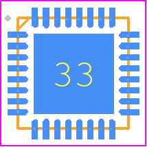 PQ25713RSNT - Texas Instruments PCB footprint - Quad Flat No-Lead - Quad Flat No-Lead - RSN (S-PWQFN-N32)