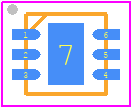 STLQ020PUR - STMicroelectronics PCB footprint - Small Outline No-lead - Small Outline No-lead - STLQ020PUR