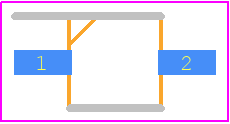 VSMF2890GX01 - Vishay PCB footprint - Small Outline Diode - Small Outline Diode - VSMF2890GX01
