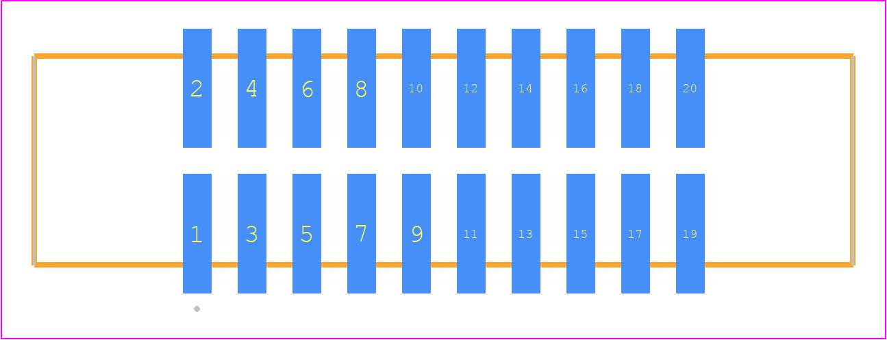 EHT-110-01-S-D-SM-P - SAMTEC PCB footprint - Other - Other - EHT-110-01-XX-D-SM-Y
