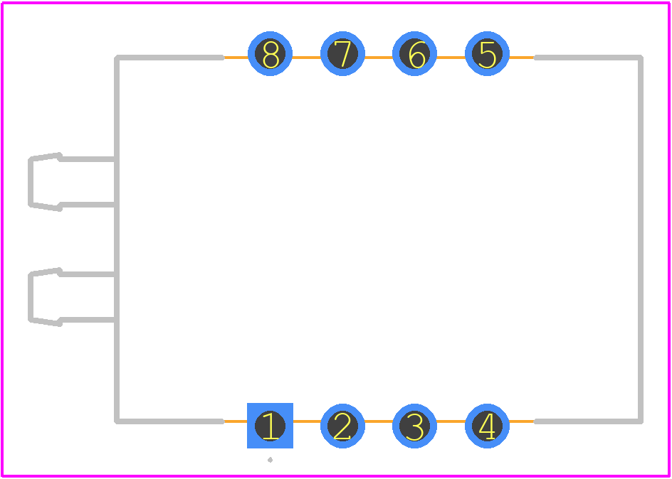 P1J-5MB-AX16PA - Sensata PCB footprint - Other - Other - 8-DIP 