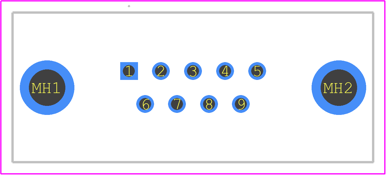 15-006443 - CONEC PCB footprint - Other - Other - 15-006443-1