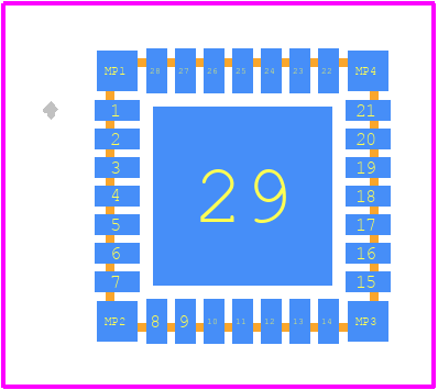 PIC18F26K42-I/MX - Microchip PCB footprint - Other - Other - PIC18F26K42-I/MX-3