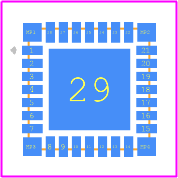 PIC18F26K42-E/MX - Microchip PCB footprint - Other - Other - PIC18F26K42-E/MX-4