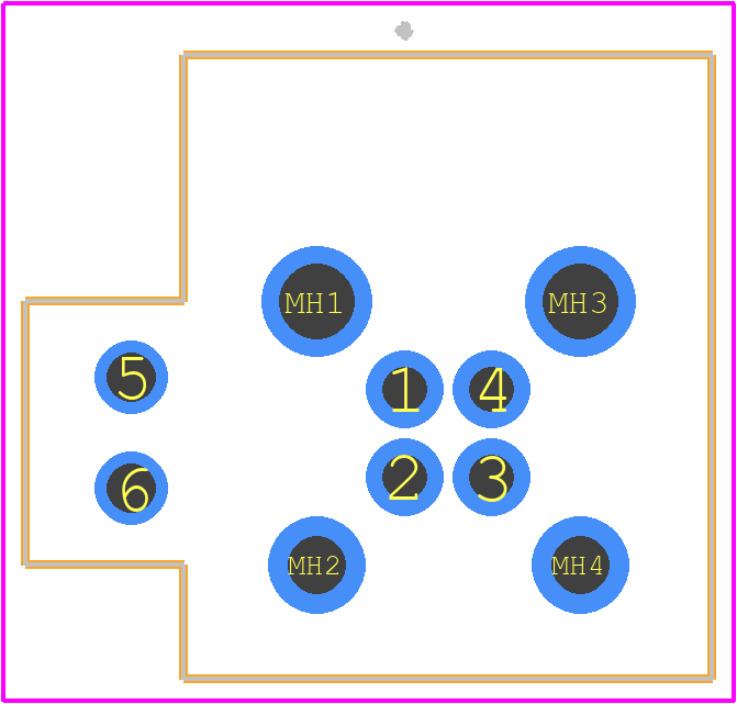 HSDNASPPCB15B - Amphenol PCB footprint - Other - Other - HSDNASPPCB15B-2