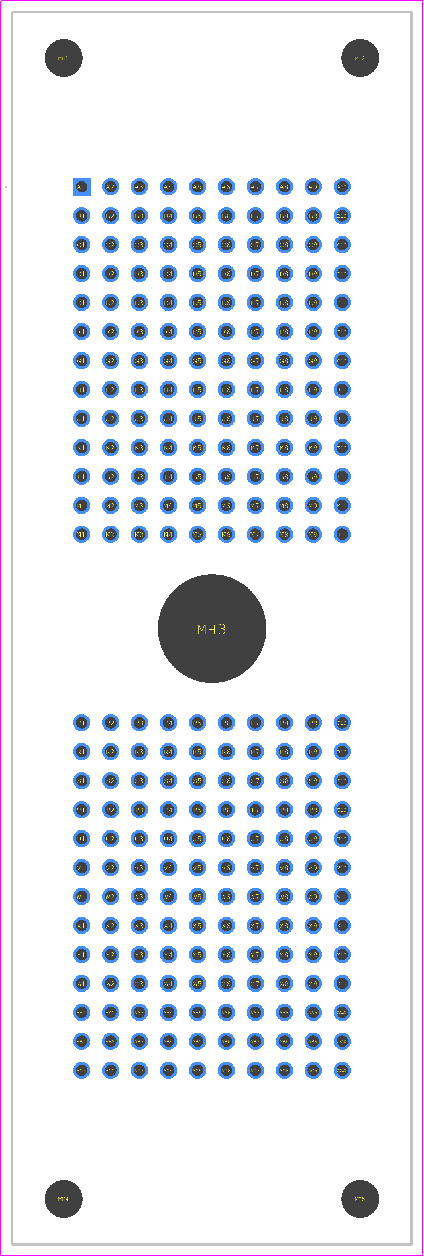DLM5-260PC-F - ITT CANNON PCB footprint - Other - Other - DLM5-260PC-F-1