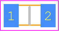 WSL1206R1100FTA18 - Vishay PCB footprint - Resistor Chip - Resistor Chip - WSL12065L000FEA18-+-