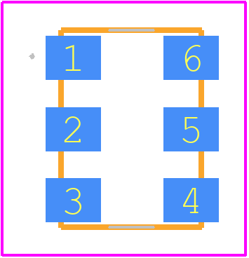 531FC25M0000DGR - Silicon Labs PCB footprint - Other - Other - 531FC25M0000DGR-1