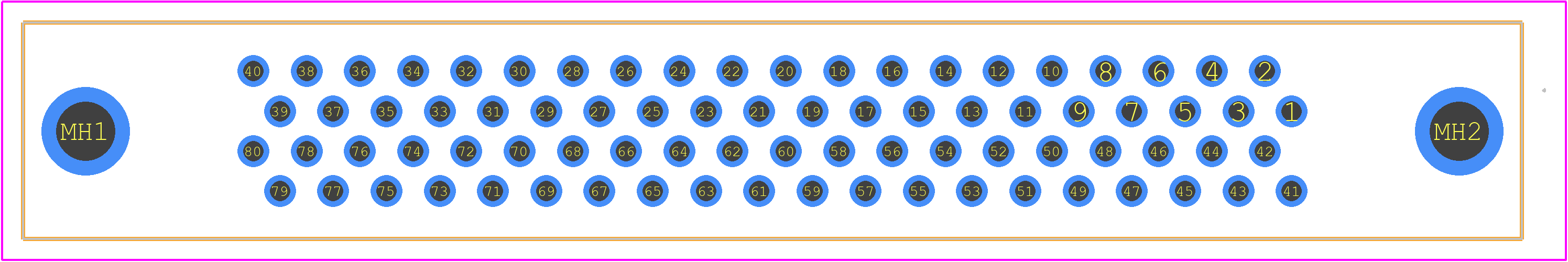 5749069-8 - TE Connectivity PCB footprint - Other - Other - 5749069-8-2