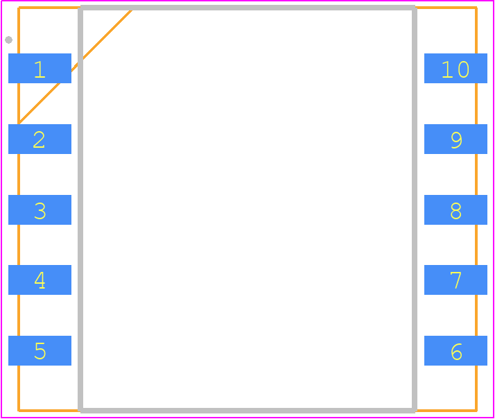 X100-7-SMD - First Sensor PCB footprint - Small Outline No-lead - Small Outline No-lead - X100-7-SMD-1