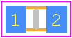 600S2R0AT250XT - Kyocera AVX PCB footprint - Capacitor Chip Non-polarised - Capacitor Chip Non-polarised - 600S2R0AT250XT