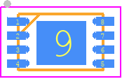 24FC64-I/MC - Microchip PCB footprint - Small Outline No-lead - Small Outline No-lead - (MC)8-Lead(DFN)