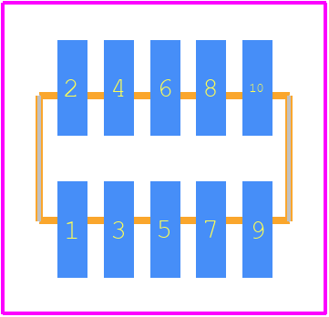 M50-3600542 - Harwin PCB footprint - Other - Other - M50-3600542-2