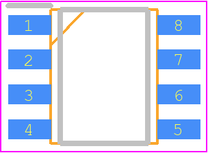 XC17S150AVO8C - AMD PCB footprint - Small Outline Packages - Small Outline Packages - SOIC8