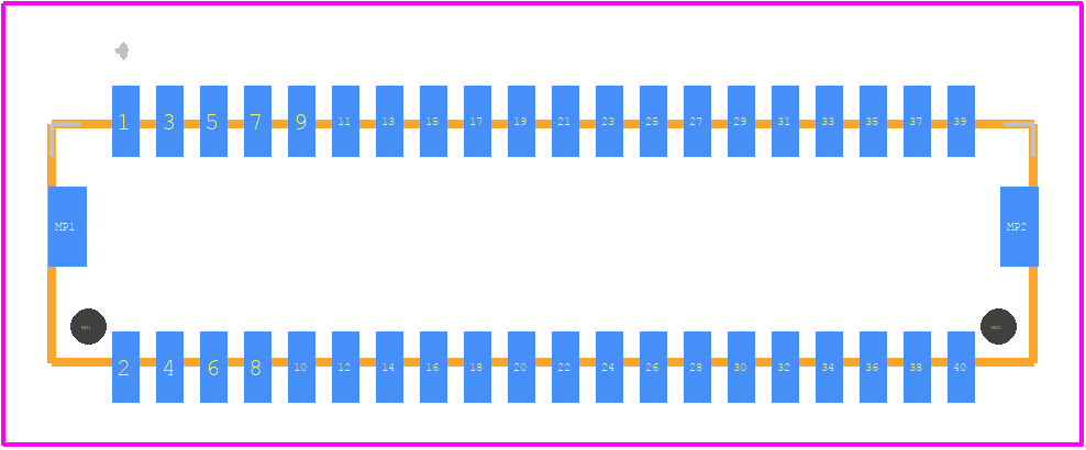 DF20G-40DP-1V(56) - Hirose PCB footprint - Other - Other - DF20G-40DP-1V(56)-2