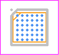 MAX20335DEWX+ - Analog Devices PCB footprint - BGA - BGA - W362D2+1