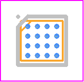 MAX15051EWE+ - Analog Devices PCB footprint - BGA - BGA - W162C2+1