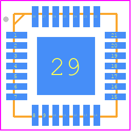 MAX20095ATIC/VY+ - Analog Devices PCB footprint - Quad Flat No-Lead - Quad Flat No-Lead - MAX20095ATIC/VY+