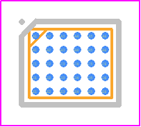 MAX17320X12+ - Analog Devices PCB footprint - BGA - BGA - W302Q2+1