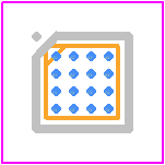 MAX98303EWE+T - Analog Devices PCB footprint - BGA - BGA - W161B1+1-1