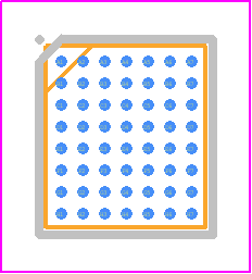 MAX20353BEWN+T - Analog Devices PCB footprint - BGA - BGA - W563A4+2_