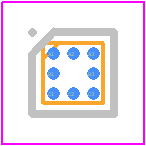 MAX9890BEBL+T - Analog Devices PCB footprint - BGA - BGA - B9+2