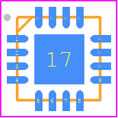ADP1764ACPZ1.25-R7 - Analog Devices PCB footprint - Quad Flat No-Lead - Quad Flat No-Lead - CP-16-48