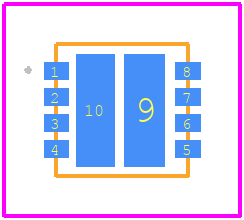 SIZ270DT-T1-GE3 - Vishay PCB footprint - Other - Other - PowerPAIR® 3.3 x 3.3 