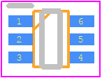 CMKT5078 - Central Semiconductor PCB footprint - SOT23 (6-Pin) - SOT23 (6-Pin) - SOT-363 CASE