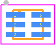 20011957-01 - TE Connectivity PCB footprint - Small Outline No-lead - Small Outline No-lead - 20011957-01