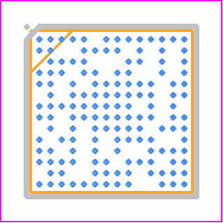 MT6323L - Mediatek PCB footprint - BGA - BGA - VFBGA - 145L