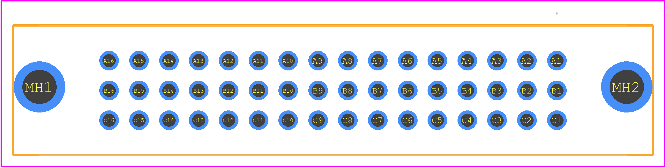 09281486902 - HARTING PCB footprint - Other - Other - 09281486902-2