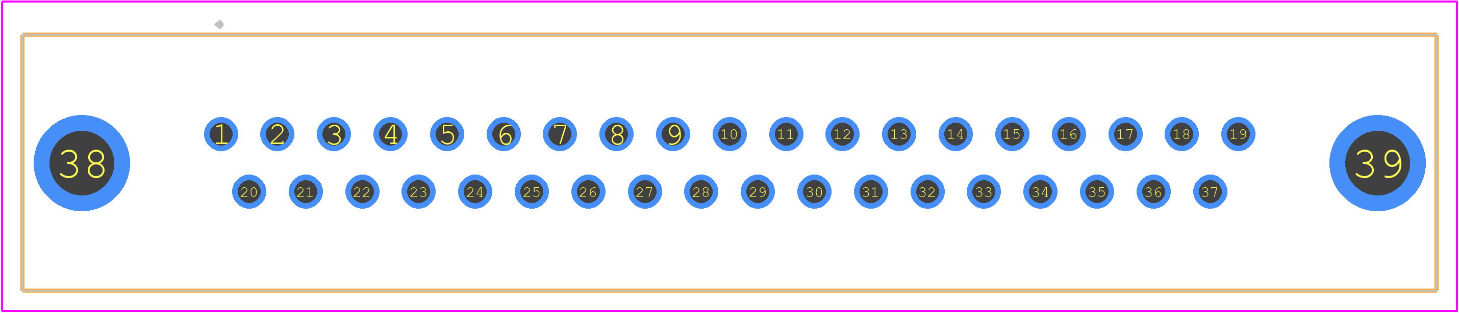 SDCB-37S(55) - Hirose PCB footprint - Other - Other - SDCB-37S(55)