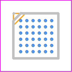 STULPI01ATBR - STMicroelectronics PCB footprint - BGA - BGA - µTFBGA36
