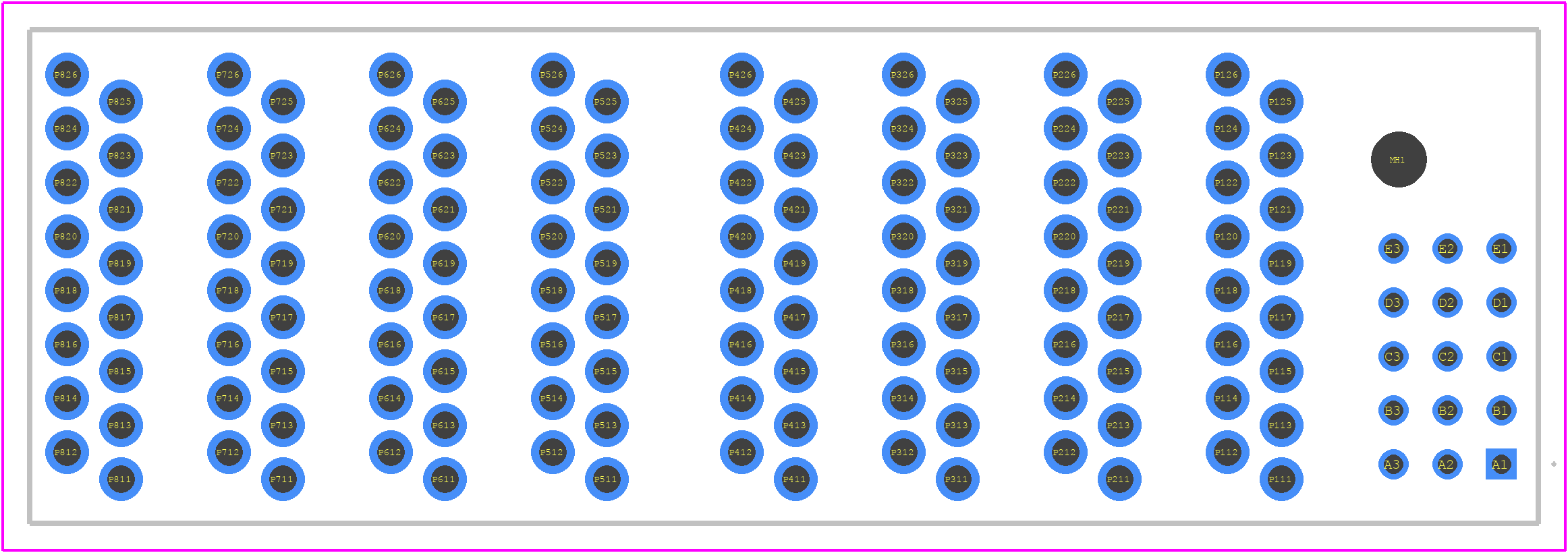 2204426-1 - TE Connectivity PCB footprint - Other - Other - 2204426-1-3