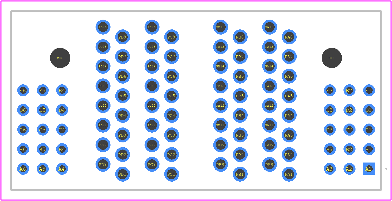 2204420-1 - TE Connectivity PCB footprint - Other - Other - 2204420-1-4
