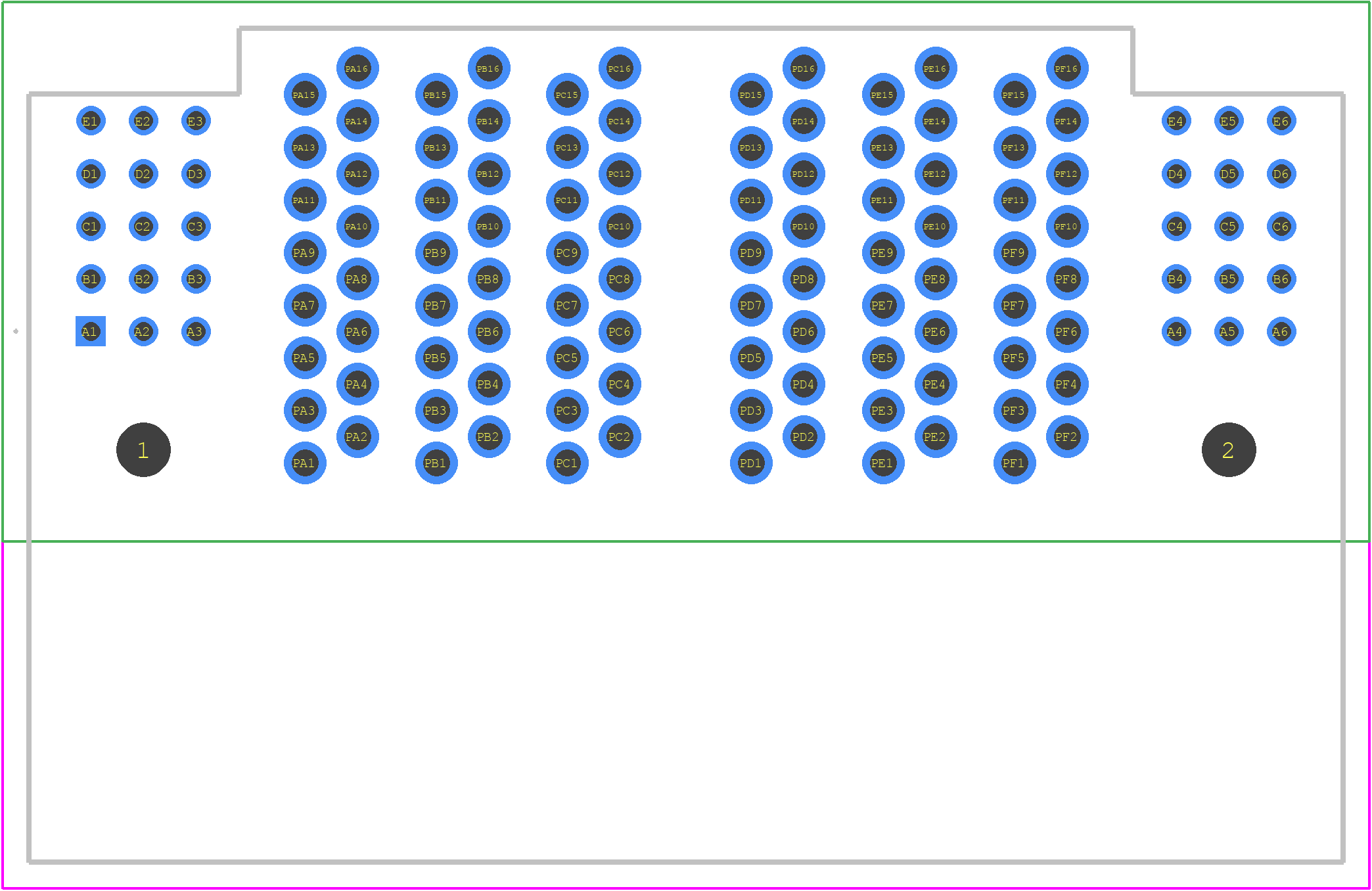 2204440-8 - TE Connectivity PCB footprint - Other - Other - 2204440-8-5