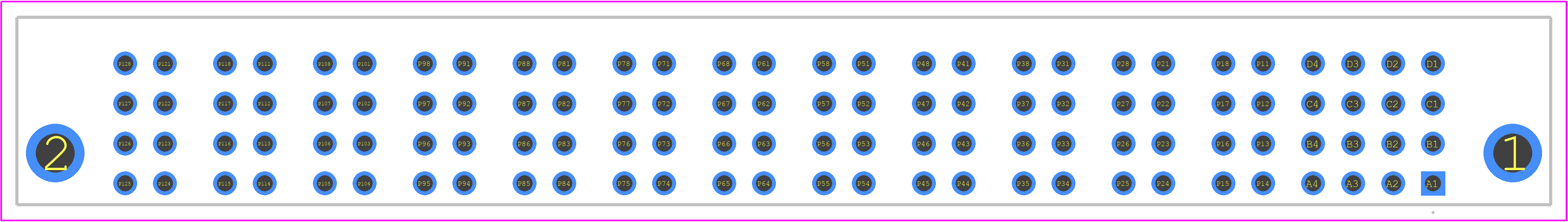 1-6450861-3 - TE Connectivity PCB footprint - Other - Other - 1-6450861-3-3
