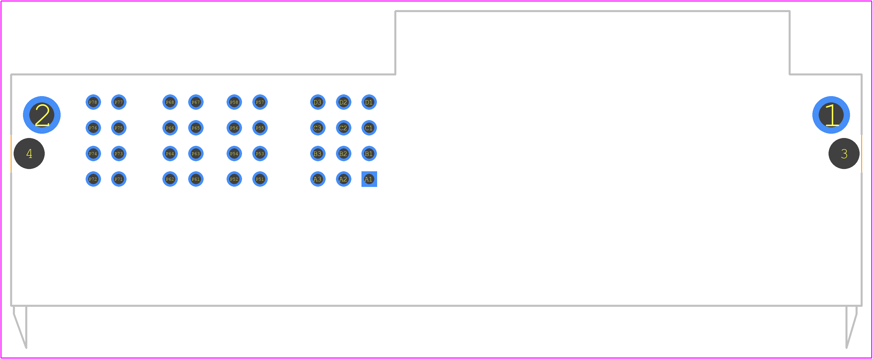 6450874-1 - TE Connectivity PCB footprint - Other - Other - 6450874-1-2