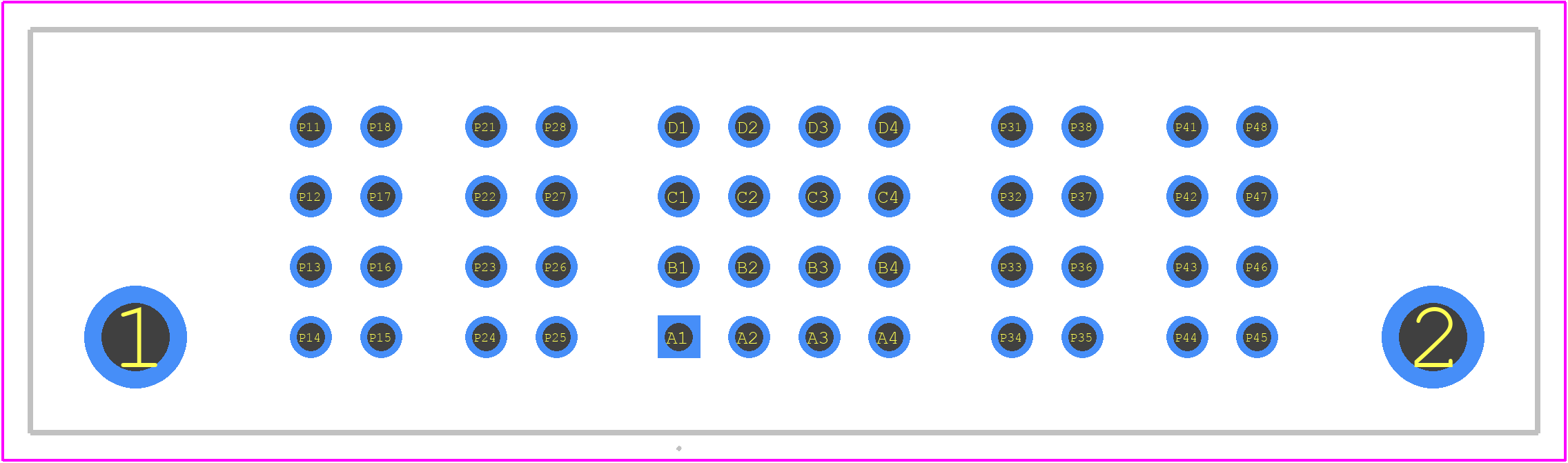 1-6600333-0 - TE Connectivity PCB footprint - Other - Other - 1-6600333-0-2