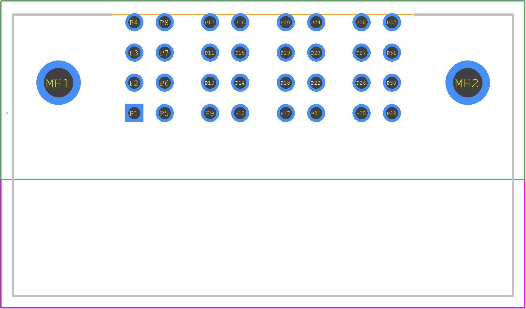 6450123-2 - TE Connectivity PCB footprint - Other - Other - 6450123-2-1