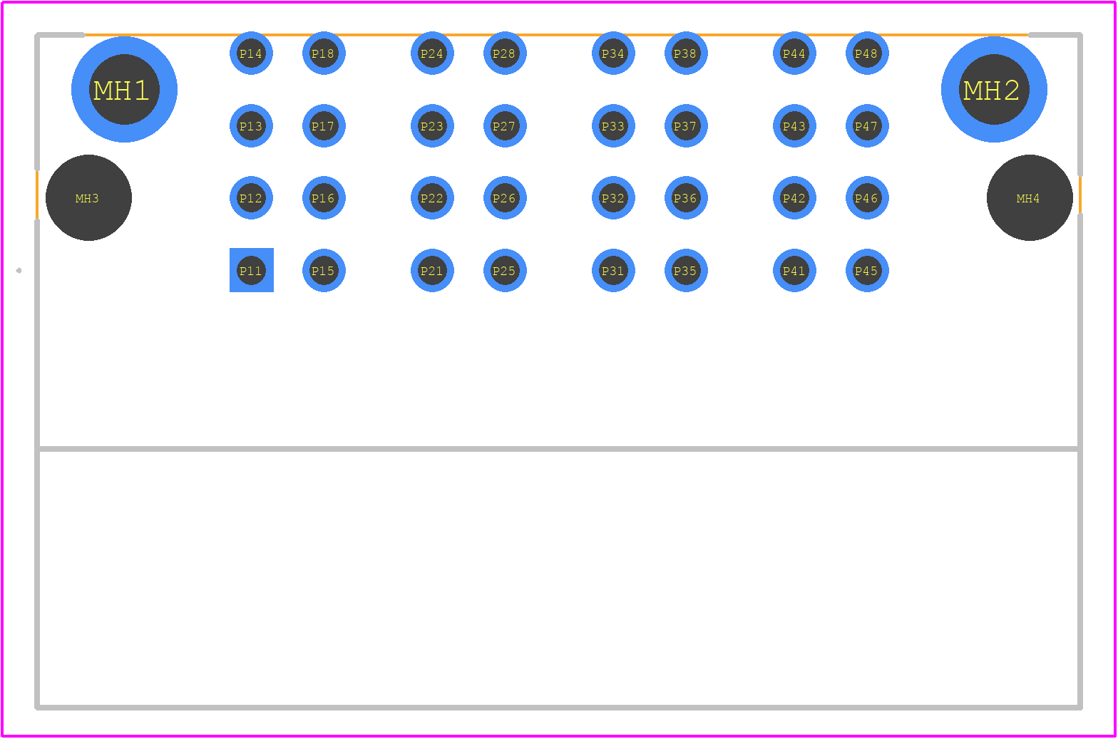 6450833-2 - TE Connectivity PCB footprint - Other - Other - 6450833-2-4